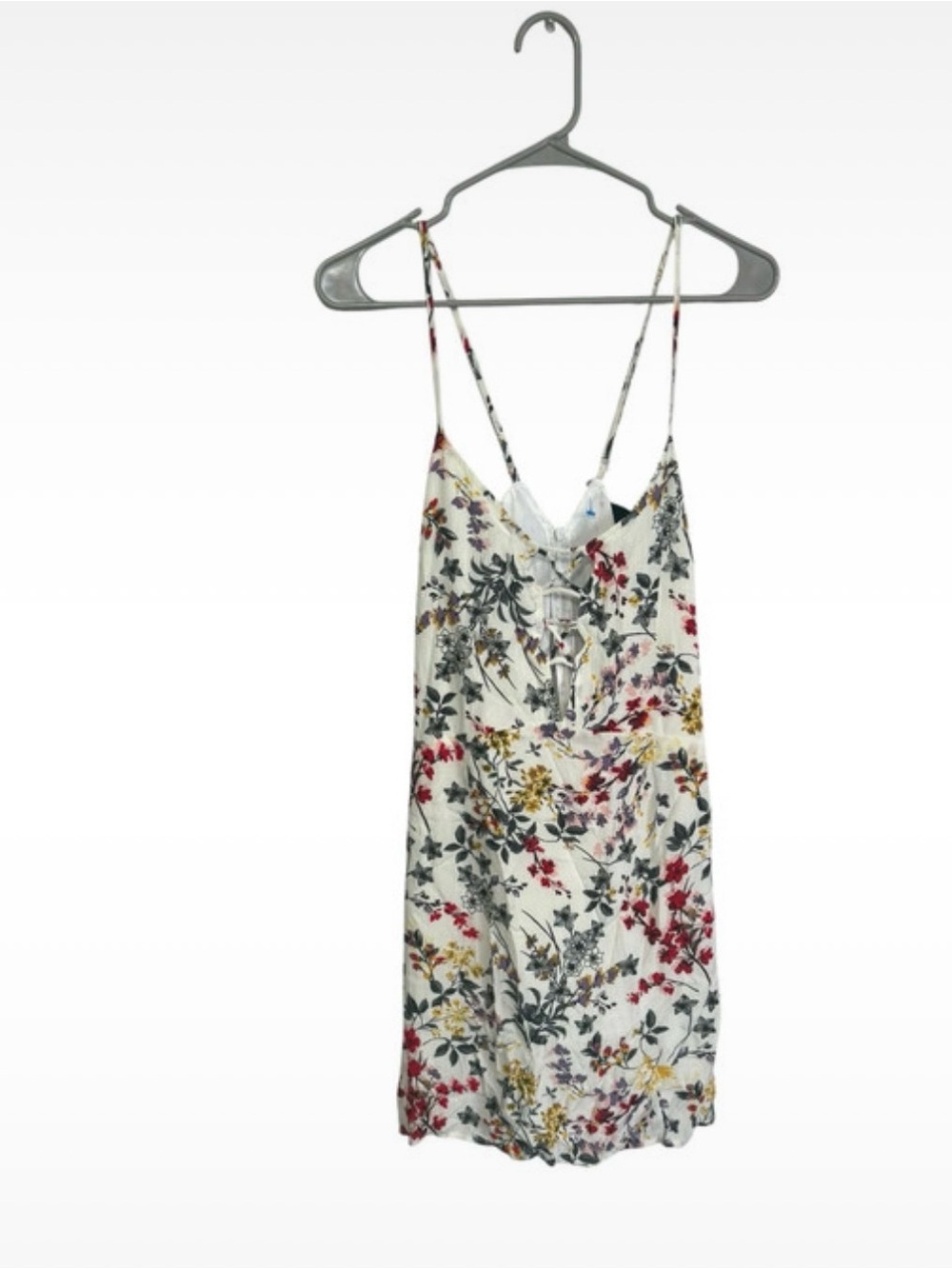 NIGHTWALKER White Floral Lace-Trim Slip Dress
